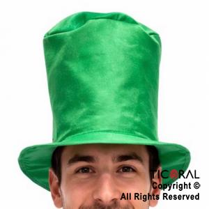 SOMBRERO GALERA SAN PATRICIO VERDE LISA x 1